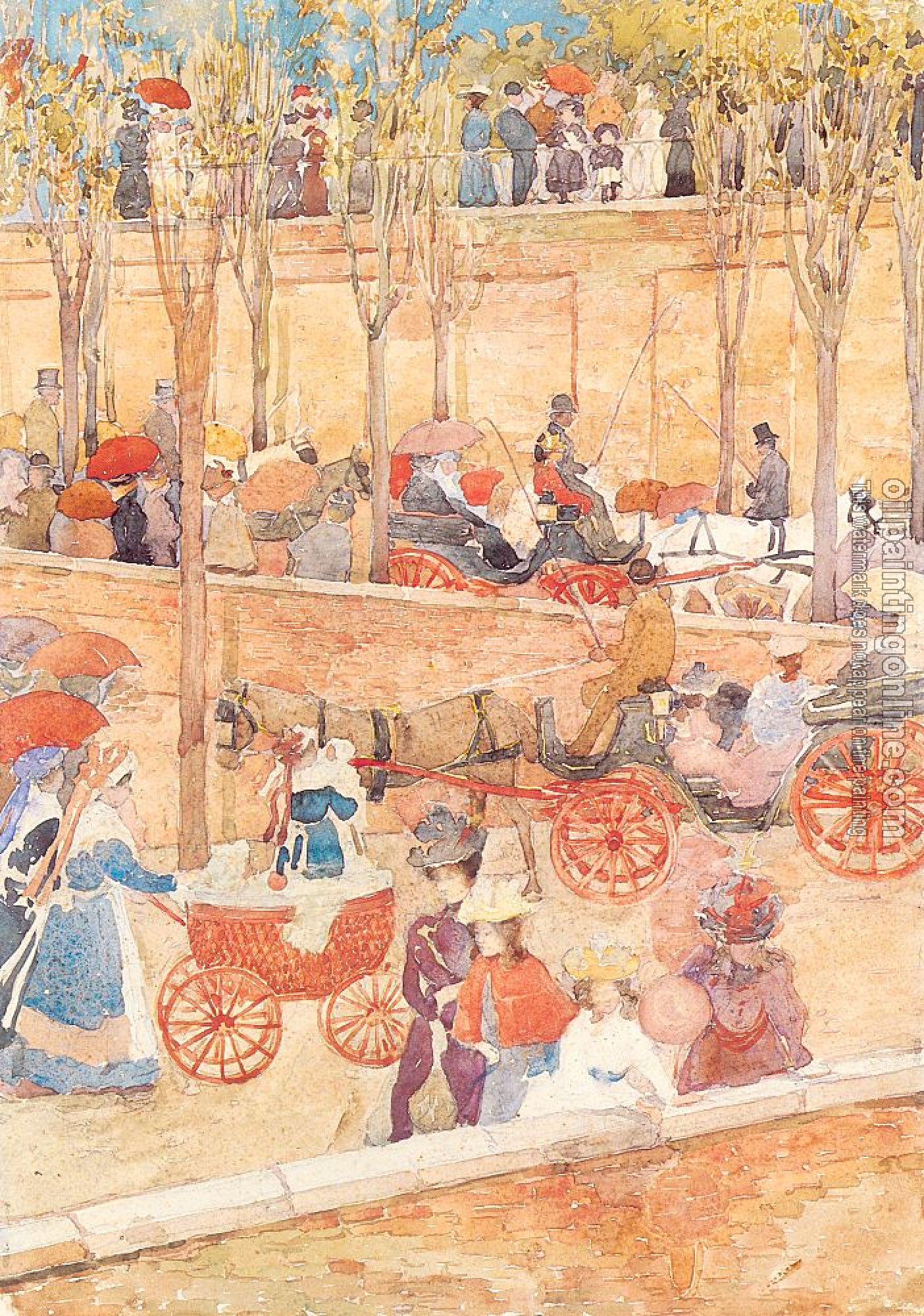 Prendergast, Maurice Brazil - Afternoon, Pincian Hill